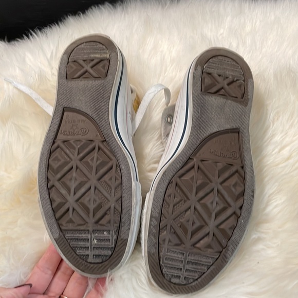 Studded white converse high tops 4 - Picture 5 of 6